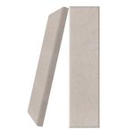 UMIACOUSTICS 2 PCS Fiberglass Acoustic Panels, 48x12x2 Inches Sound Absorbing Panels, Self-adhesive Sound Proof Panels for Studios, Office, Home Theater. (Linen)