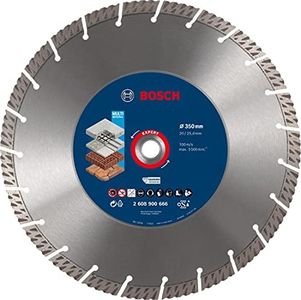 Bosch 1x Expert Multi Material Diamond Cutting Disc (for Concrete, Reinforced Concrete, Ø 350 mm, Professional Accessory Table Circular Saw, Petrol Saw)