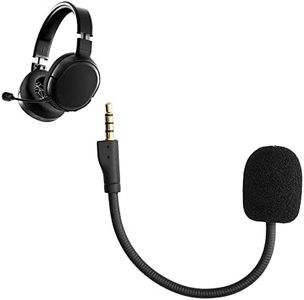 kwmobile Microphone Compatible with Steelseries Arctis 1 - Replacement Mic for Gaming Headphones - Black