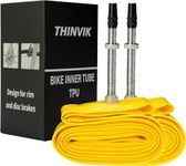 Thinvik TPU Inner Tube Upgraded Durability for Mountain Bike Tire 29''x 1.9-2.5 Bicycle Tube 45MM Length of Presta Valve- 2 PCS (One Pair)