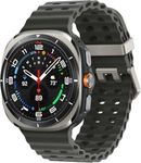 SAMSUNG Watch 7 Ultra LTE Ai (47mm) SM-L705F Latino Version (Tmobile Mint Tello Global), Sleep Fitness Tracker, GPS (Titanium Silver/Black Band)