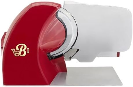 VBI Milano Home Line Plus 250 Electric Slicer, 10in Blade, Red