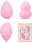 Uandhome Makeup Sponge Blender Set 3 Pack, Beauty Sponge Makeup Blender Foundation Blending Sponge, Professional Beauty Makeup Set for Cream, Powder and Liquid