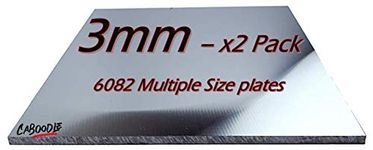 3mm Aluminium Sheet Plate- MULTIPLE SIZE'S & PACK QTY'S - 100 x 100 x 3mm - 2 Pack