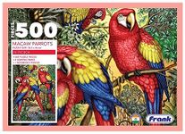 Frank Macaw Parrots Jigsaw Puzzle (500 Pieces) for Adults and Kid Above 10+ Years- Realistic Illustrations -Fun & Challenging Brain Booster Games - for Focus and Memory -33920