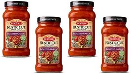 Bertolli Rustic Cut Pasta Sauce Roasted Garlic 4 Jars 23oz/652g each