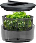 Zyliss Swift Dry Salad Spinner - Fruit Cleaner & Lettuce Spinner with Push Pump - Non-Slip Bowl - Dishwasher Safe - Small