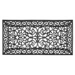 A1 HOME COLLECTIONS First Impression Audie Modern Indoor/Outdoor 23.62" L x 47.25" W Easy Clean Rubber Entry Way Doormat for Patio, Front Door, All Weather Exterior Doors/Large Size for Double Doors