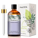 PHATOIL Rosemary Essential Oil 100ML, Pure Premium Grade Rosemary Essential Oils for Diffuser, Humidifier, Aromatherapy, Candle Making