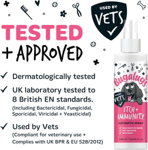BUGALUGS Itch Immunity Dog Spray – Soothing Relief for Pets