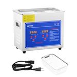 VEVOR 3L Ultrasonic Cleaner with Heated Function, Digital Timer & Stainless Steel Tank, Ultrasonic Cleaning Machine for Jewelry, Glasses, Watches, Circuit Boards, Small Parts
