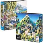 2-Pack of 1000-Piece Jigsaw Puzzles