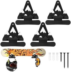 Roliwils Snowboard Wall Mount Set, Easy Installation | Reliable Support | Space-Saving Indoor Snowboard Storage for Living Room/Bedroom/Garage | Mountain-Themed Wall Art | Universal Hanging Wall Rack