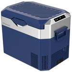 BINGI 30L Portable Car Fridge Freezer, 12V/24V DC & 100-240V AC Dual Power, -18℃ to 15℃ Adjustable Car Refrigerator, Cooler Box for Camping Campervan, Travel, RV, Truck, Picnic, Boat