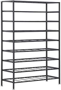 HOMCOM Scaffale per vino Rack per Bottiglie Portabottiglie Capacità 54 Bottiglie dim. 63L x 25L x 91H cm Metallo Nero