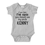 If You Think I'm Cute You Should See My Uncle (Custom) Toddler T-Shirt 2T Athletic Heather