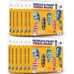 TOYKRAFTT Return Gifts for Kids Birthday Party 5 Year Above| Art and Craft Fridge Magnet Mould & Paint Masks Pack of 12