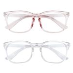 Blue Light Blocking Glasses Women Fashion Glasses for Women Computer Glasses Women Glasses for Computer Eye Strain Blue Light Blocking Fake Glasses Blue Light Glasses for Kids Gaming Glasses 2pcs