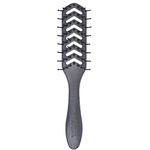 Denman D200 Flexible Vent Brush for Blow Drying - Styling Hair Brush for Wet Dry Curly Thick Straight Hair - For Women and Men (Pewter)