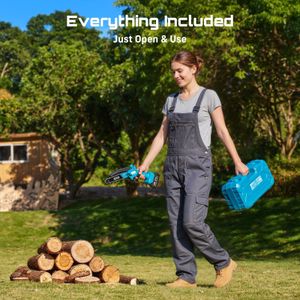 SEESII 8-Inch Cordless Chainsaw – Portable Electric Saw