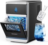 EUHOMY LunaArc™ Crescent Ice Maker Countertop, 1600Pcs/Day, Ready in 12Mins, Auto Deep Cleaning, Timer, Portable Ice Maker Machine with Clear Ice Cubes for Whiskey/Coffee/Soft Drinks