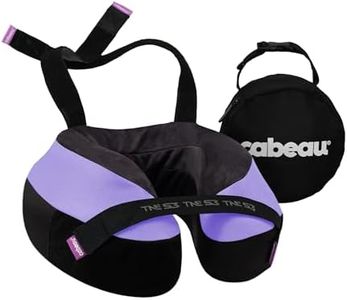 Cabeau Travel Neck Pillow for Airplanes The Neck's Evolution, TNE S3 Supportive Memory Foam Design for Long Haul Flights Attachable Seat Straps and 360 Support (Paris Lavender)