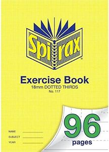 SPIRAX 117 Dotted Thirds A4 Exercise Book, 96 Page, 18 mm