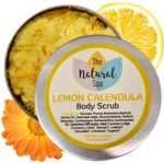 Lemon Calendula Body Scrub 200g - plastic free - Made in the UK