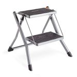 VonHaus 2-Step Stool – Anti Slip Feet – Easy to Store Foldable Design – Ideal for Home/Kitchen/Garage