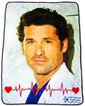 Greys Anatomy McDreamy Fleece Blanket | 45 x 60 Inch Soft Throw Blanket