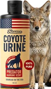 HASSEN Coyote Urine, 100% Pure Real Pee, Simulates Predator Presence for Prey Animals, Territorial Marking Scent Barrier for Home & Outdoor Use