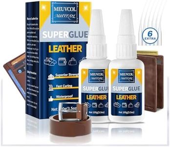 Super Glue for Leather - 100g Leather Glue Adhesive for Purses, Sofa, Shoe, and Furniture, Heavy Duty Waterproof Adhesive for Leathercraft, Upholstery, Faux Leather, Handbag, Leather Working