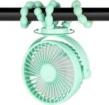 PaPaFboy Baby Pram Stroller Fan 20H Buggy Cooling Clip On Fan, PortablePersonal Fans for Pram Accessories Baby Cot Wagon Stroller Pushchairs Crib Bed Treadmill,Travel Holiday Essentials