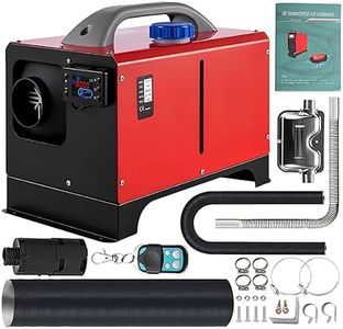 12V 5KW Diesel Air Heater, Remote Control and LCD Display Diesel Heater with Silencer, Fast Heating Diesel Heater for Car RV Trailer Van Boat and Trailer