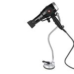 360 ° Freely Rotation Hair Dryer Handsfree Bracket with Sucker. Universal Stainless Hair Dryer Stand Holder for any hair dryer.