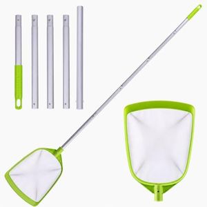 Sepetrel Pool Skimmer Net- Total Length 72 inches Ultral Fine Mesh Rake with Pole,Accessories for Cleaning Inground/Above Ground Swimming Pool, Pond,Spa and Hot Tub Leaf Debris