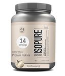 Isopure Zero Carb Protein Powder - Unflavored - 100% Whey Protein Isolate - 25 grams/serving, Zero Carbs, Sugar Free, Lactose Free (406g) - 14 servings