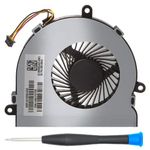 MMOBIEL Laptop CPU Cooling Fan 4 Pin 4 Wire Replacement for HP 250 G4 255 G4 Notebook 15-AC Series DC28000GAR0 XRF-813956-002 Incl (+) Screwdriver