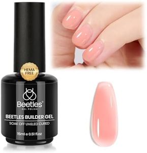 Beetles Hema Free Builder Gel for Nails,7 in 1 Nude Pink Jelly Strengthener Gel for Building Apex Nails & Nails Extension Beauty Gift Sets for Women