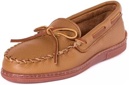 Minnetonka Men's Moosehide Classic Moccasin,Natural Moose,9 M US