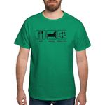 CafePress - Eat Sleep Mock Trial - 100% Cotton T-Shirt Kelly Green