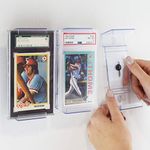 CollectorMount Card Mount 4 Pack, for Graded PSA Trading and Sports Cards, Shelf Stand or Wall Mount Display