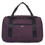 ECOHUB Personal Item Bag Small Duffel Bag 16 Inch Foldable Travel Bag Travel Essentials Weekender Bag Overnight Bags Gym Bag Hospital Bags for Women and Men (Plum red)