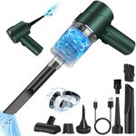 Handheld Vacuum Car Vacuum Cleaner 7000Pa 120W 12V Powerful Mini Cordless Hand Vacuum Air Duster & Suction & Blowing & Vacuum Pump Rechargeable Portable Handheld Vacuum for Car, Home, Office