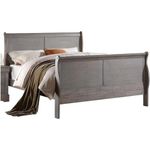 ACME Furniture 25500Q Louis Philippe III Bed, Queen, Antique Gray