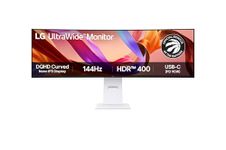 LG UltraWide 49U950A 49-inch 32:9 Dual QHD(5120x1440) Curved Monitor Nano IPS, KVM Switch, USB Type-C™ with 90W Power Delivery, VESA DisplayHDR™ 400, 144Hz, Speaker, Eye-Care, Stand/Height/Swivel