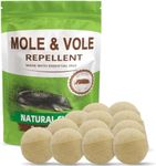 Mole Repellent for Lawns, Gopher Repellent, Mole & Vole Repellent, Mole Deterrent for Yard/Garden, Vole Repellent Outdoor,Mole and Gopher Repellent, Get Rid of Mole, Groundhog Repellent-12P