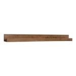 Kate and Laurel Levie Modern Floating Wall Shelf Picture Frame Holder Ledge, Rustic Natural Wood