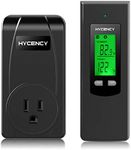 Hycency Programmable Thermostat Outlet, Heating & Cooling Plug in Thermostat (Black)