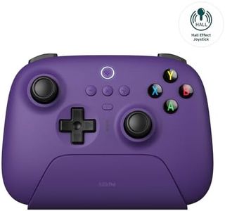 8Bitdo Ultimate 2.4G Wireless Controller, Hall Effect Joystick Update, Gaming Controller with Charging Dock for PC, Android, Steam Deck & Apple, Purple